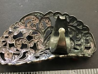 Vintage Open Works Glass Statement Ring Unique