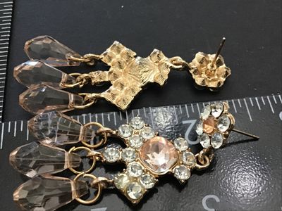Faux Stone Costume Earrings
