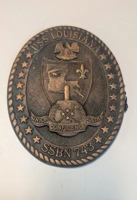 USS Louisiana "Union Confidence Justice" SSBN 743 Medallion