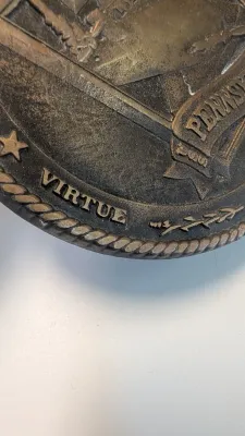 6" USN USS Pennsylvannia SSBN-735 Medallion