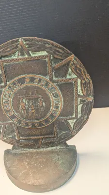 Cast Iron National Auxiliary U.S.W.V United Spanish War Veterans Doorstop