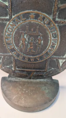 Cast Iron National Auxiliary U.S.W.V United Spanish War Veterans Doorstop