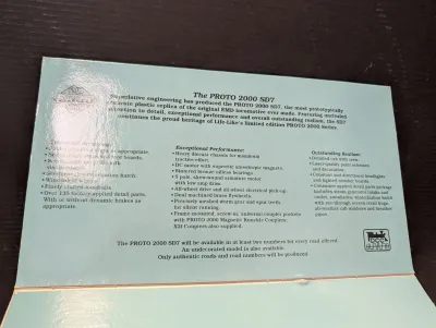 Proto 2000 Limited Edition HO Scale South Pacific & SD7 Locomotive