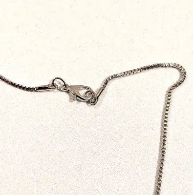 *** NEW ARRIVAL *** DELICATE Jeweled SILVER COLORED JEWELRY SET with NECKLACE (18" L, Jeweled SQUARE PENDANT, Silver Tone Small...