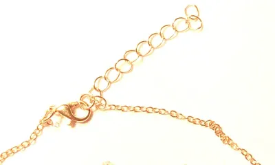 *** NEW ARRIVAL *** DOUBLE GREEN HEART STONES JEWELRY SET (NECKLACE (15" L + "Bowtie" PENDANT + Gold Tone Chain/Lobster...