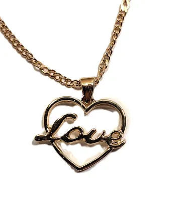 "LOVE IN A HEART" JEWLERY SET with NECKLACE (16" L + Matching BRACELET (2¾" Opening) & Matching EARRINGS with...