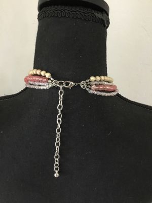 Super cute, toned, reversible, heart pendant statement, necklace