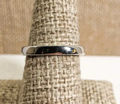 **New Arrival** Size 7¾ Large BLUE Transparent Rectangle Stone RING with Bejeweled Surround on a "Nest" and Jeweled Side Band...