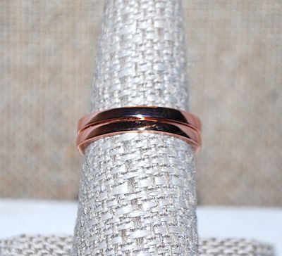 Size 8 Rose Gold WEDDING SET RINGS with Clear PEAR Center Stone & Bejeweled Surround and Side Band Accents on a Rose Gold Band (4.2g)