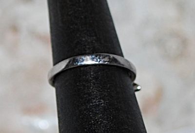 Size 6 Green & Blue Enamel Insert STARFISH RING on a Silver Tone Setting (2.8g)