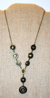 Roman Style Circles Necklace 10" L