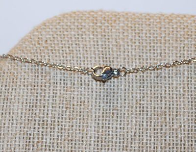Petite Acrylic Styled Cross PENDANT (¾" x ¾") on a Silver Tone Necklace Chain 17" L