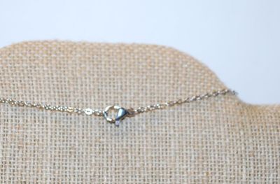 Lemon Yellow Stones Insert & Clear Stones Surrounds Cross PENDANT (1" x ¾") on a Silver Tone Necklace Chain 17" L