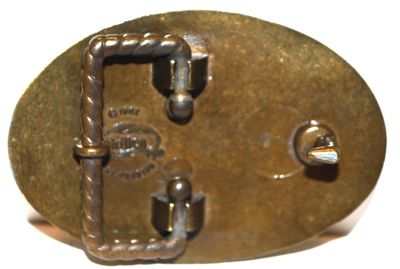 Oval Belt Buckle "The Skier" (2 ½" x 1 ½")