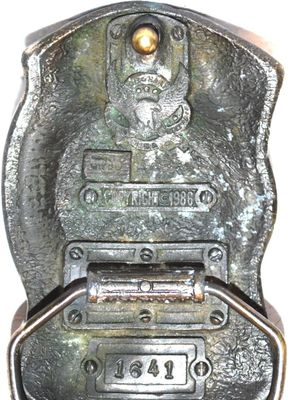 Vintage "1982"© Alaska The Last Frontier SN 1641" Belt Buckle 3" x 2"