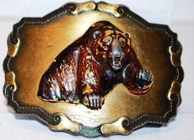 "The Bear" Belt Buckle 3½" x 2¾"
