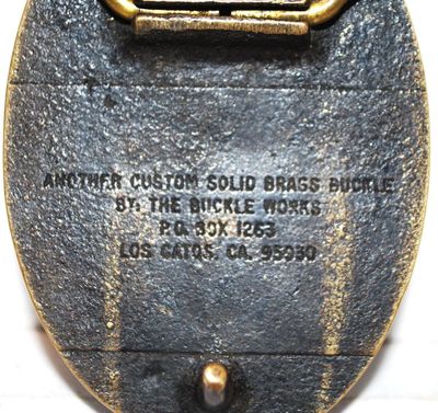 "Keen Radio 1370 Country Music 24 Hours a Day" Belt Buckle Oval 3" x 2½"