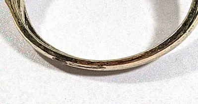 Sale Photo Thumbnail #118: VINTAGE + TURQUOISE STYLE CUFF BANGLE WATCH with BAND: (Silver Color (2½" Opening) Snap-Over Clasp) DIAL: (½" White + Round) BATTERY: Button 20 mm  *EXTRA BATTERY INCL.*
NOTE: Band has Tarnish/"Rust Spot"
ALL ITEMS SHIPPED FREE