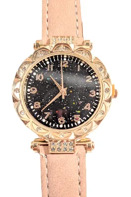 Sale Photo Thumbnail #127: Very Colorful "Glittery" Black Round Dial WATCH with Jeweled Dial Surround + Muted Pink 9" Strap and ROSE GOLD Tone Setting **EXTRA BATTERY INCLUDED**
QUARTZ
Non-rechargeable Battery
Brand: ALPHYNIX
ALL ITEMS SHIPPED FREE