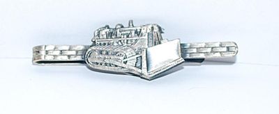 Vintage Silver Colored "FRONT LOADER TRACTOR TIE CLASP (2¼" L)