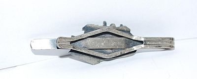 Vintage Silver Colored "FRONT LOADER TRACTOR TIE CLASP (2¼" L)