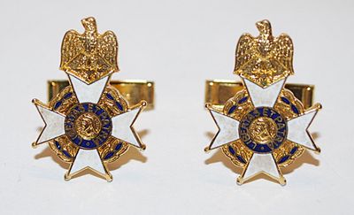***NEW SALE PRICE*** "LIBERTAS ET PATRIA" CUFFLINKS - Liberty & Country -SAR, Sons of the American Revolution - PAT.2920363