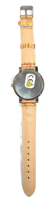 Sale Photo Thumbnail #251: "ROMAN NUMERALS STYLE" WATCH with BAND: (Multicolor STRIPED / Faux Leather 9") DIAL: (1½"  Colorful Numbers + ROUND) BATTERY: Button 20 mm  *EXTRA BATTERY INCL.*
ALL ITEMS SHIPPED FREE