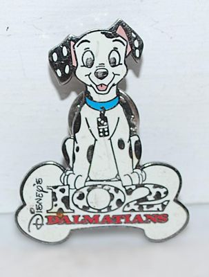 DISNEY's "102 Dalmatians" DOG TACK (1½" x 1") - Marked "©DISNEY" with a Squeeze-Style Clasp