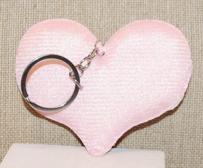 Colorful Pinks & Blues Soft Pillow Style Key Chain Holder (3¾" x 2¾")
