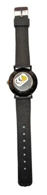 Sale Photo Thumbnail #322: Classic Black WATCH with DIAL (1½", RED Minute Lines, Round + Black Frame) BAND: (Black 9½" Rubber) BRAND: (MSCXDK) BATTERY: Button 20 mm  *EXTRA BATTERY INCL.*
ALL ITEMS SHIPPED FREE