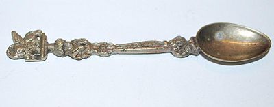 Vintage Silver Tone Collectible SPOON (3¾" x ¾") - Brand Unknown