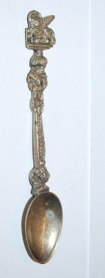 Vintage Silver Tone Collectible SPOON (3¾" x ¾") - Brand Unknown