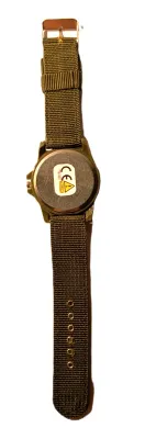Sale Photo Thumbnail #383: *KHAKI GREEN SPORTS" WATCH with BAND: (GREEN/Canvas 9") DIAL: (1½" Green, Acrylic Surround + ROUND) BRAND: (GEMIUS) BATTERY: Button 20 mm  *EXTRA BATTERY INCL.*
ALL ITEMS SHIPPED FREE