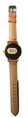 Sale Photo Thumbnail #395: "MULTICOLOR GRAPHIC DESIGN HAND" WATCH with BAND: (Multicolor STRIPED / Faux Leather 9") DIAL: (1½"  Colorful Graphic Design + ROUND) BATTERY: Button 20 mm  *EXTRA BATTERY INCL.*
ALL ITEMS SHIPPED FREE