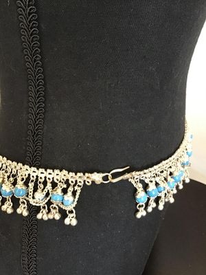 Ornate Silver Tone Belt
