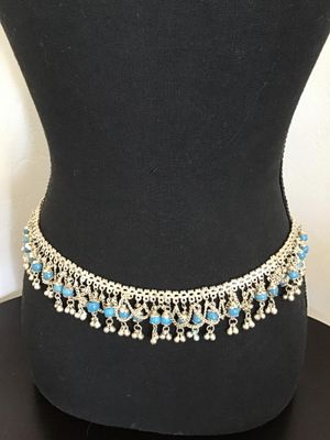 Ornate Silver Tone Belt