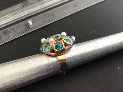 Nice Statement Rhinestone Adjustable Ring