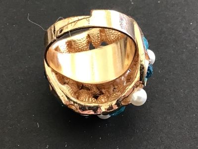 Nice Statement Rhinestone Adjustable Ring