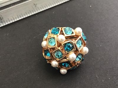 Nice Statement Rhinestone Adjustable Ring