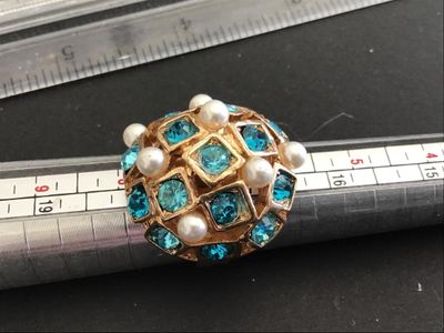Nice Statement Rhinestone Adjustable Ring