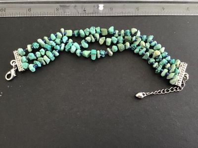 Turquoise Chip Style Crystal Strand