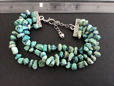 Turquoise Chip Style Crystal Strand
