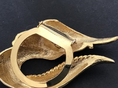 Scarf Clip Vintage Gold Tone