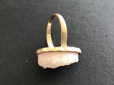Pink Druzzy Fashion Ring