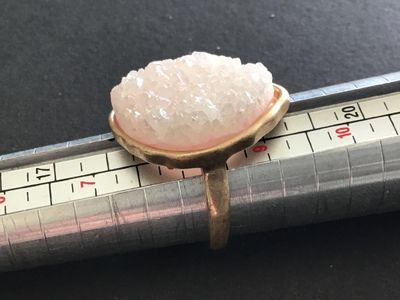 Pink Druzzy Fashion Ring