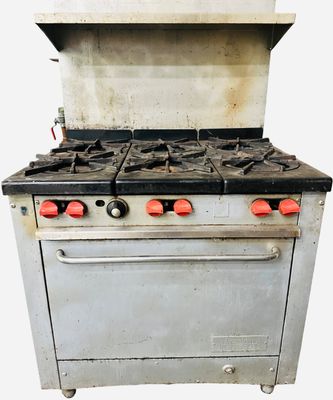 Franklin CHEF 6 Burner Gas Range with Full Size Oven