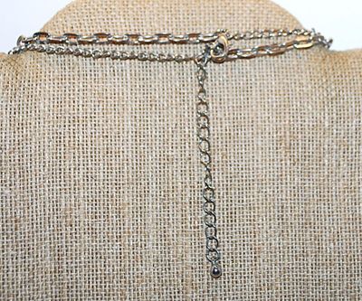 Double Strands Wrap-Around NECKLACE with Pink, Purple and Blue Hex Beads, Rings and Globes Accents on a Silver Tone Chain and Lobster...