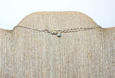 Iridescent Style BLUE ACRYLIC Dangle PENDANT/NECKLACE Combo with Silver Tone Dangle Surround and Delicate Necklace Chain and Lobster...