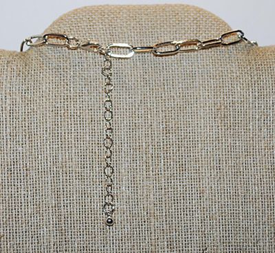 Classic Long-Link Silver Tone NECKLACE with Lobster Clasp 17" L