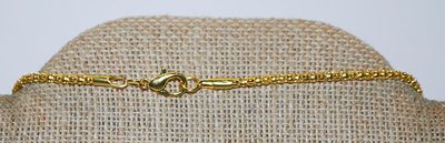 Gold Tone "Nubbed" BASKETBALL PENDANT / NECKLACE with "Snake Scales" Necklace Chain and Lobster Clasp 22" L